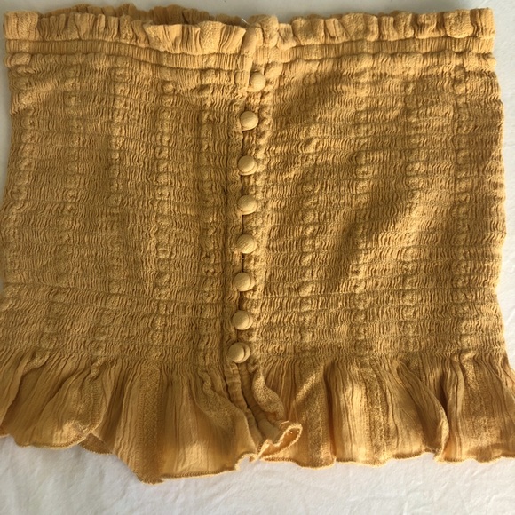 American Eagle yellow tube top - Picture 1 of 3